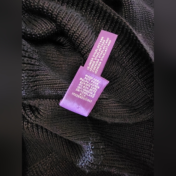 Ralph Lauren Purple Label Women’s M Sweater Silk Cashmere Turtleneck Buttons - Picture 8 of 9